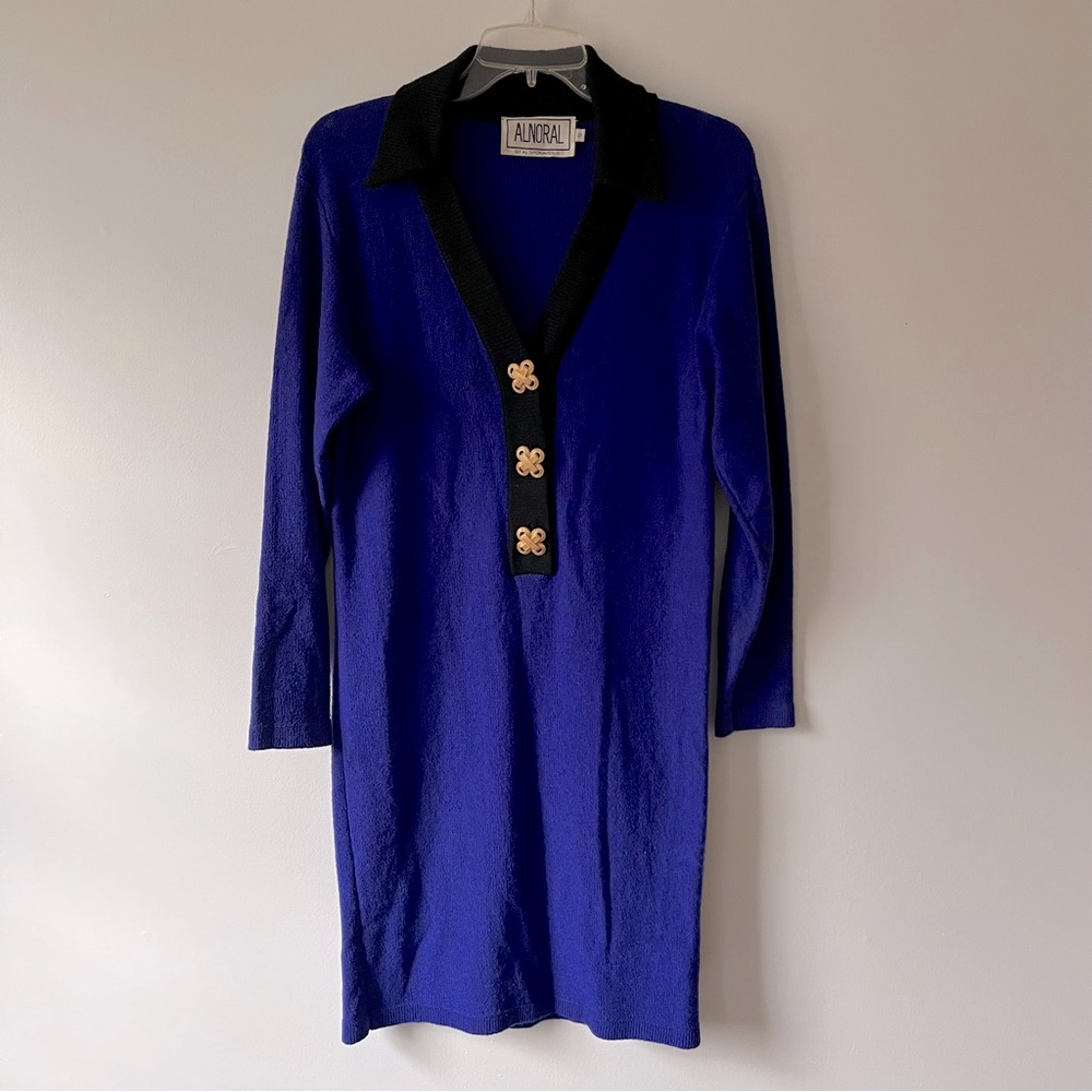 Vintage 80s Alnoral Knit Dress